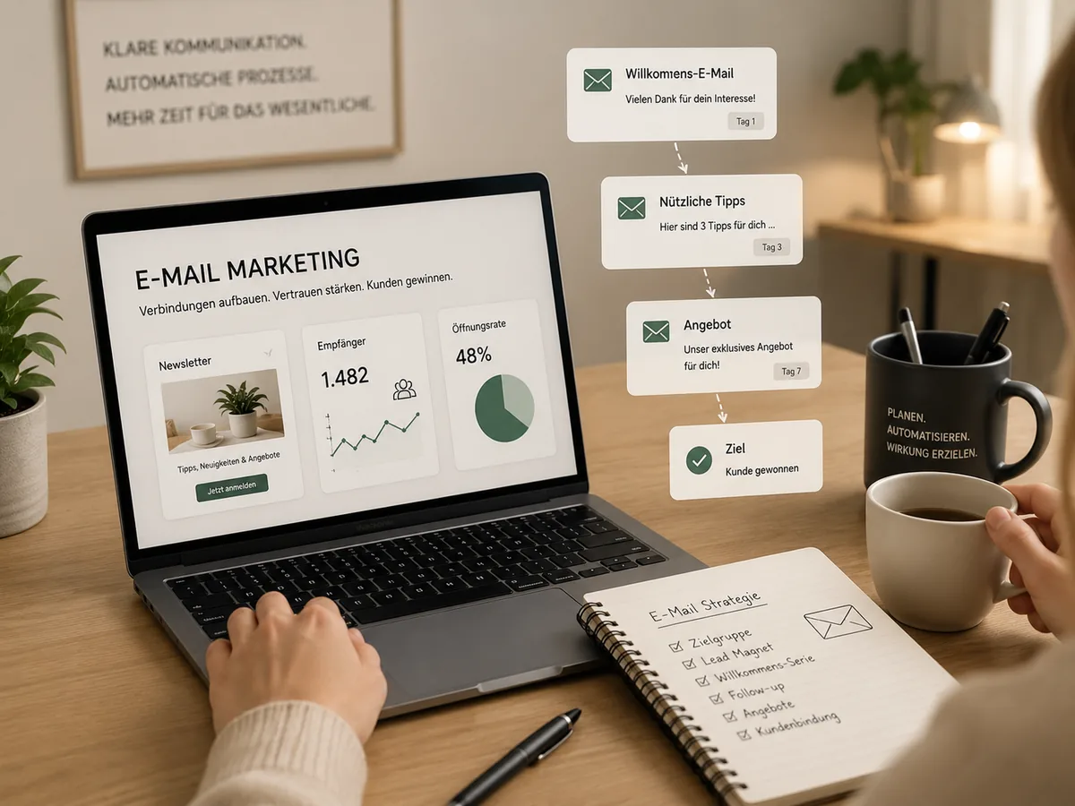E-Mail-Marketing Automatisierung mit Newsletter, Willkommensserie und Follow-up-Prozess
